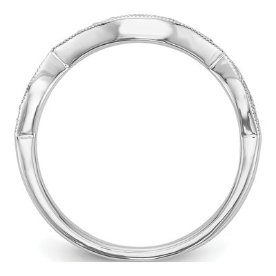 14K White Gold 1/6 ct tw Diamond Wedding Band – view 3