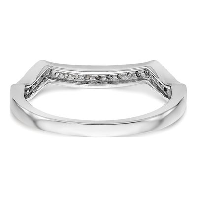 14K White Gold 1/6 ct tw Diamond Wedding Band – view 6