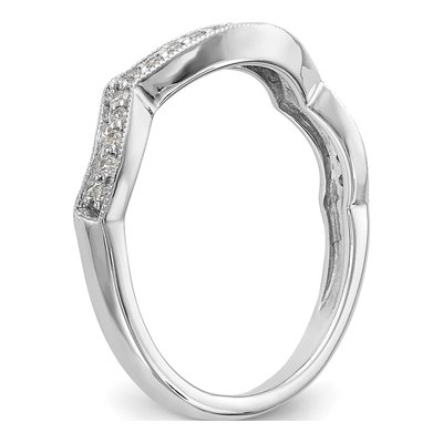 14K White Gold 1/6 ct tw Diamond Wedding Band – view 7