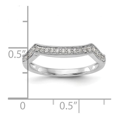 14K White Gold 1/6 ct tw Diamond Wedding Band – view 8