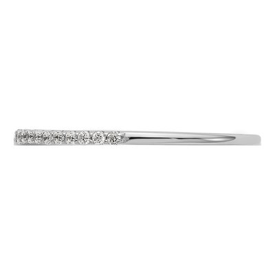 14K White Gold 1/6 ct tw Diamond Wedding Band – view 3