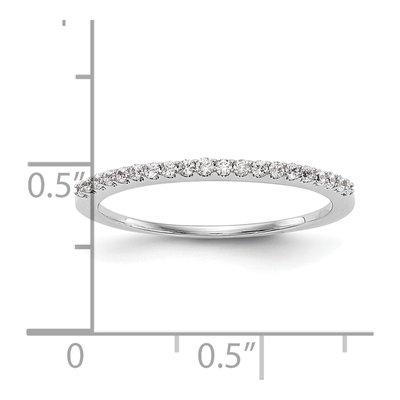 14K White Gold 1/6 ct tw Diamond Wedding Band – view 7