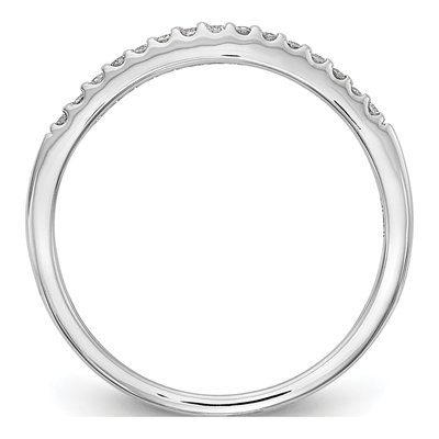14K White Gold 1/8 ct tw Diamond Wedding Band – view 2