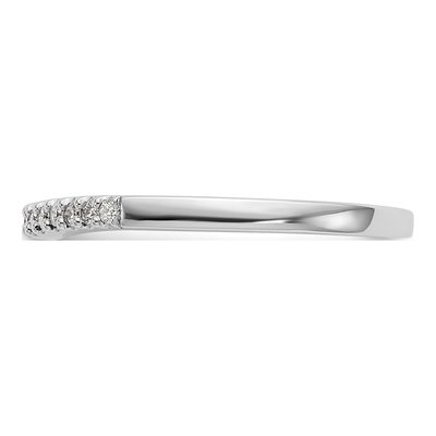 14K White Gold 1/8 ct tw Diamond Wedding Band – view 3