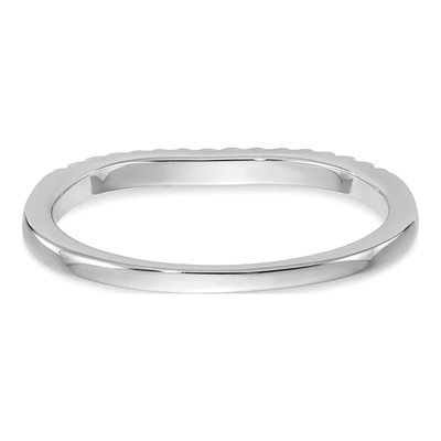 14K White Gold 1/8 ct tw Diamond Wedding Band – view 5