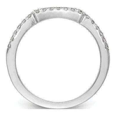 14K White Gold 0.26 ct tw Diamond Wedding Band – view 2