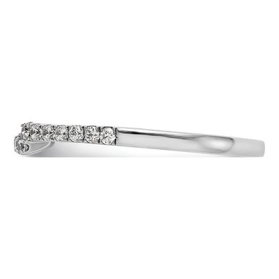 14K White Gold 0.26 ct tw Diamond Wedding Band – view 3