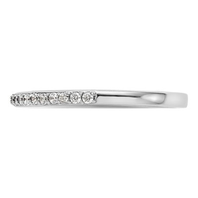 14K White Gold 1/4 ct tw Diamond Wedding Band – view 3