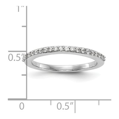 14K White Gold 1/4 ct tw Diamond Wedding Band – view 7