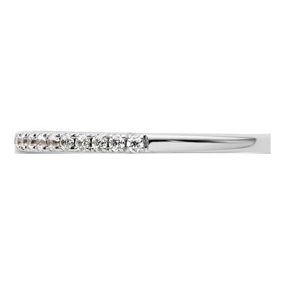 14K White Gold 1/5 ct tw Diamond Wedding Band – view 4