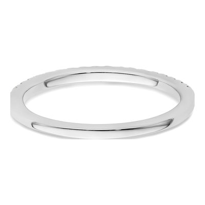 14K White Gold 1/5 ct tw Diamond Wedding Band – view 6