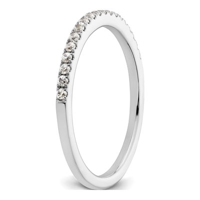 14K White Gold 1/5 ct tw Diamond Wedding Band – view 7
