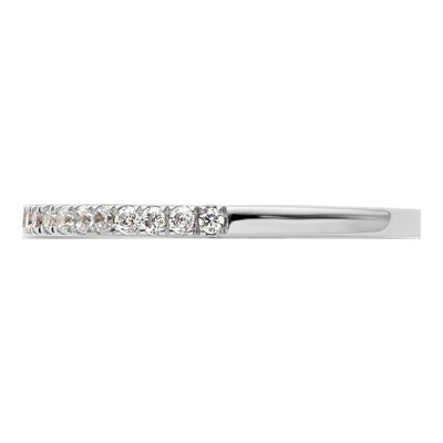 14K White Gold 1/4 ct tw Diamond Wedding Band – view 4