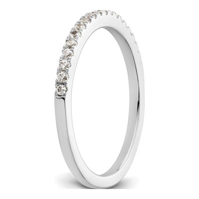 14K White Gold 1/4 ct tw Diamond Wedding Band – view 7