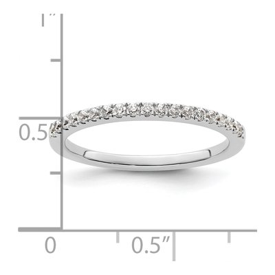 14K White Gold 1/4 ct tw Diamond Wedding Band – view 8