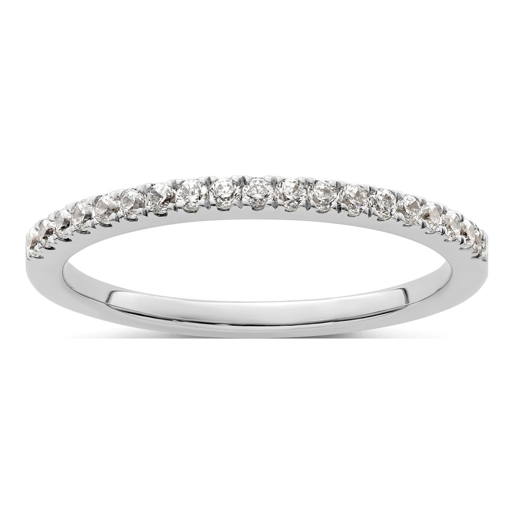 14K White Gold 1/4 ct tw Diamond Wedding Band