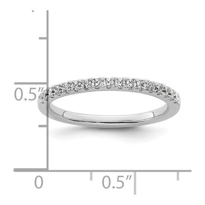 14K White Gold 1/4 ct tw Diamond Wedding Band – view 8