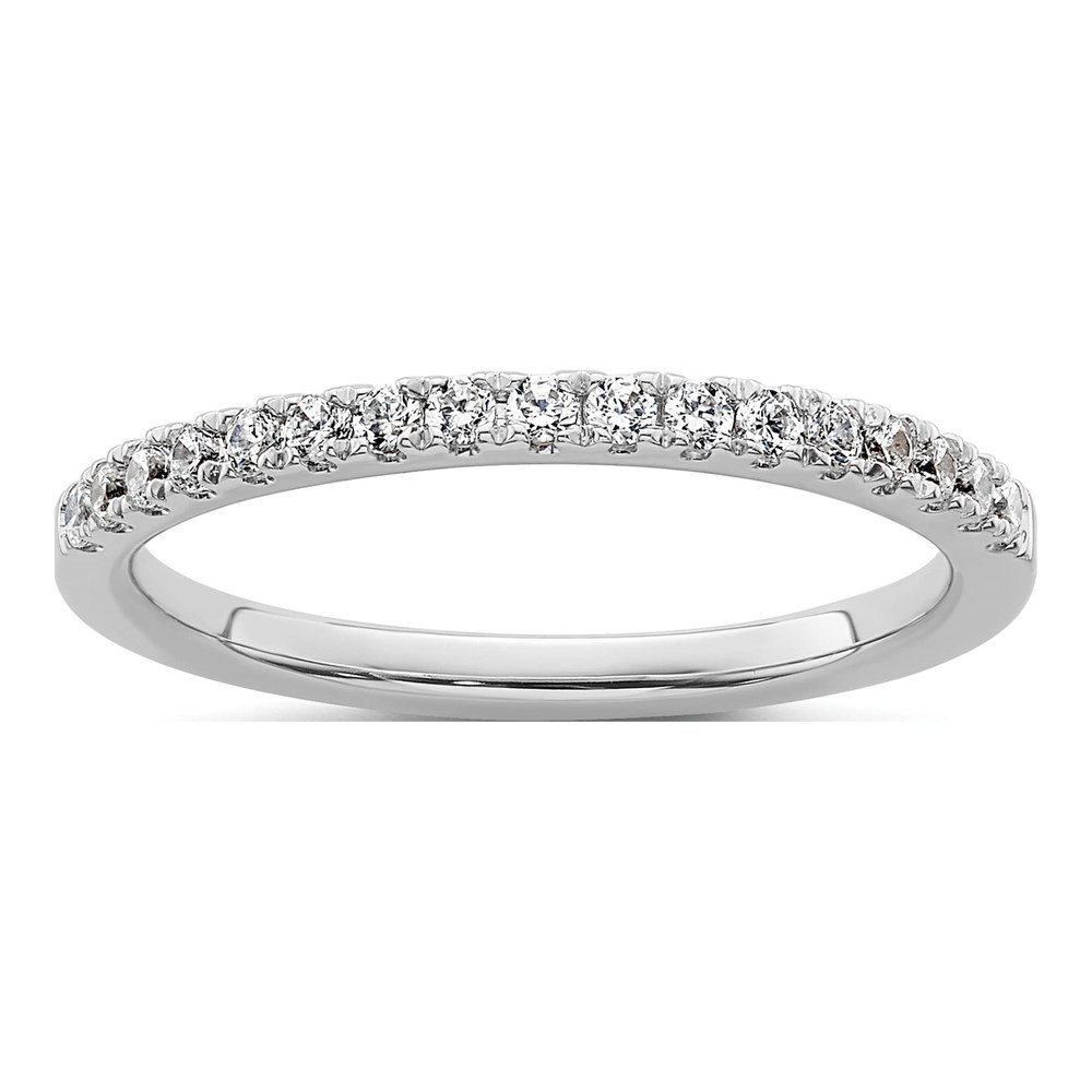 14K White Gold 1/4 ct tw Diamond Wedding Band