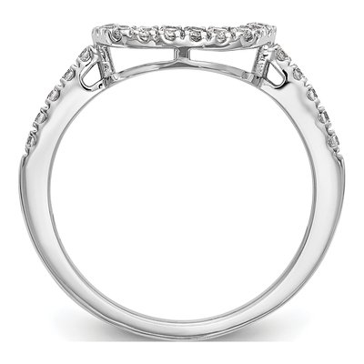 14K White Gold 1/5 ct tw Lab-Grown Diamond Wedding Band – view 3