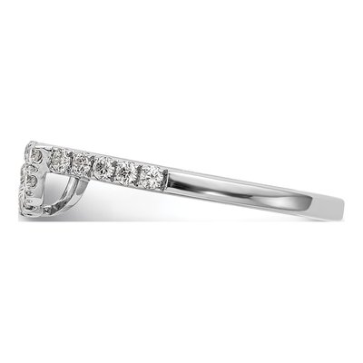 14K White Gold 1/5 ct tw Lab-Grown Diamond Wedding Band – view 4