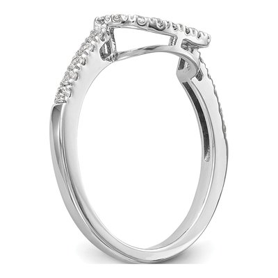 14K White Gold 1/5 ct tw Lab-Grown Diamond Wedding Band – view 7