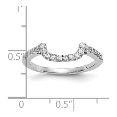 14K White Gold 1/5 ct tw Lab-Grown Diamond Wedding Band – view 8
