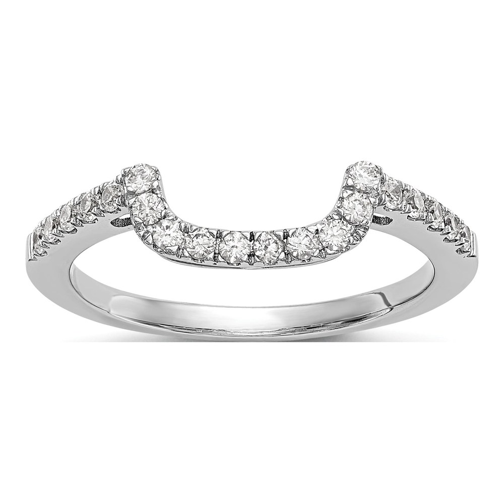 14K White Gold 1/5 ct tw Lab-Grown Diamond Wedding Band