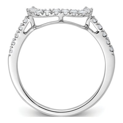 14K White Gold 1/3 ct tw Diamond Wedding Band – view 4