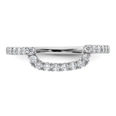 14K White Gold 1/3 ct tw Diamond Wedding Band – view 6