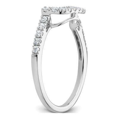 14K White Gold 1/3 ct tw Diamond Wedding Band – view 8