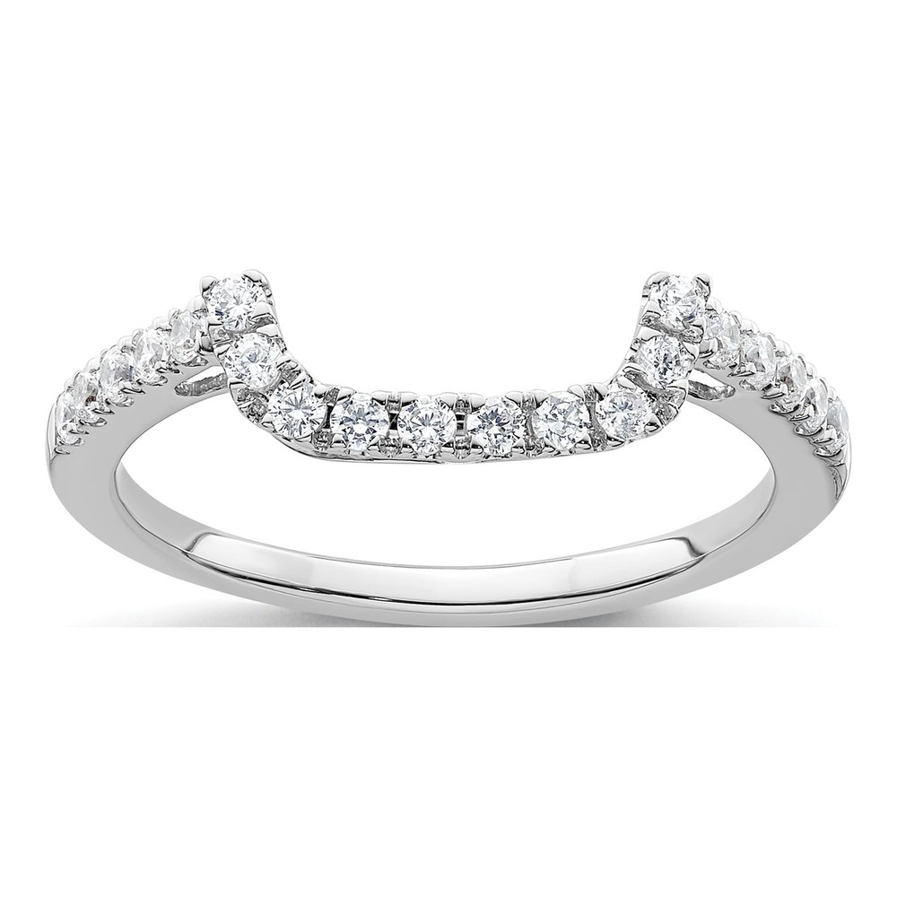 14K White Gold 1/3 ct tw Diamond Wedding Band