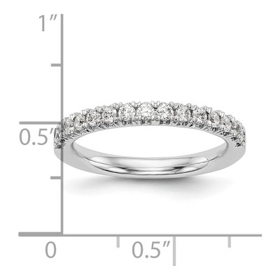 14K White Gold 3/8 ct tw Diamond Wedding Band – view 7