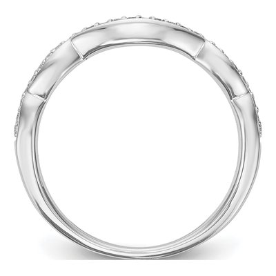 14K White Gold 1/7 ct tw Diamond Wedding Band – view 2