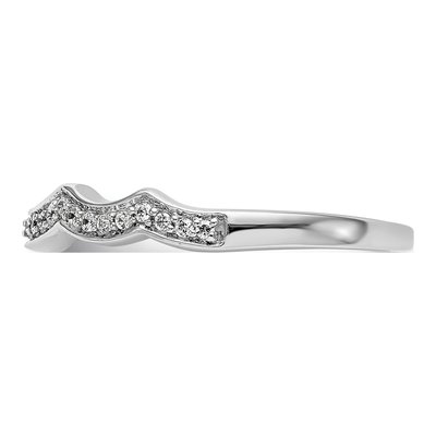 14K White Gold 1/7 ct tw Diamond Wedding Band – view 3