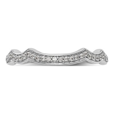 14K White Gold 1/7 ct tw Diamond Wedding Band – view 4
