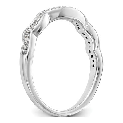 14K White Gold 1/7 ct tw Diamond Wedding Band – view 6