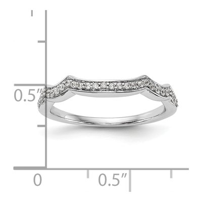 14K White Gold 1/7 ct tw Diamond Wedding Band – view 7