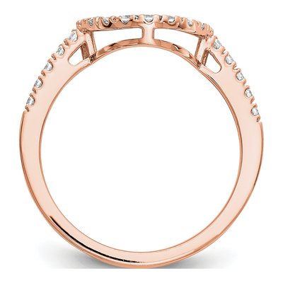 14K Rose Gold 0.28 ct tw Diamond Wedding Band – view 2