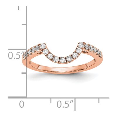14K Rose Gold 0.28 ct tw Diamond Wedding Band – view 3