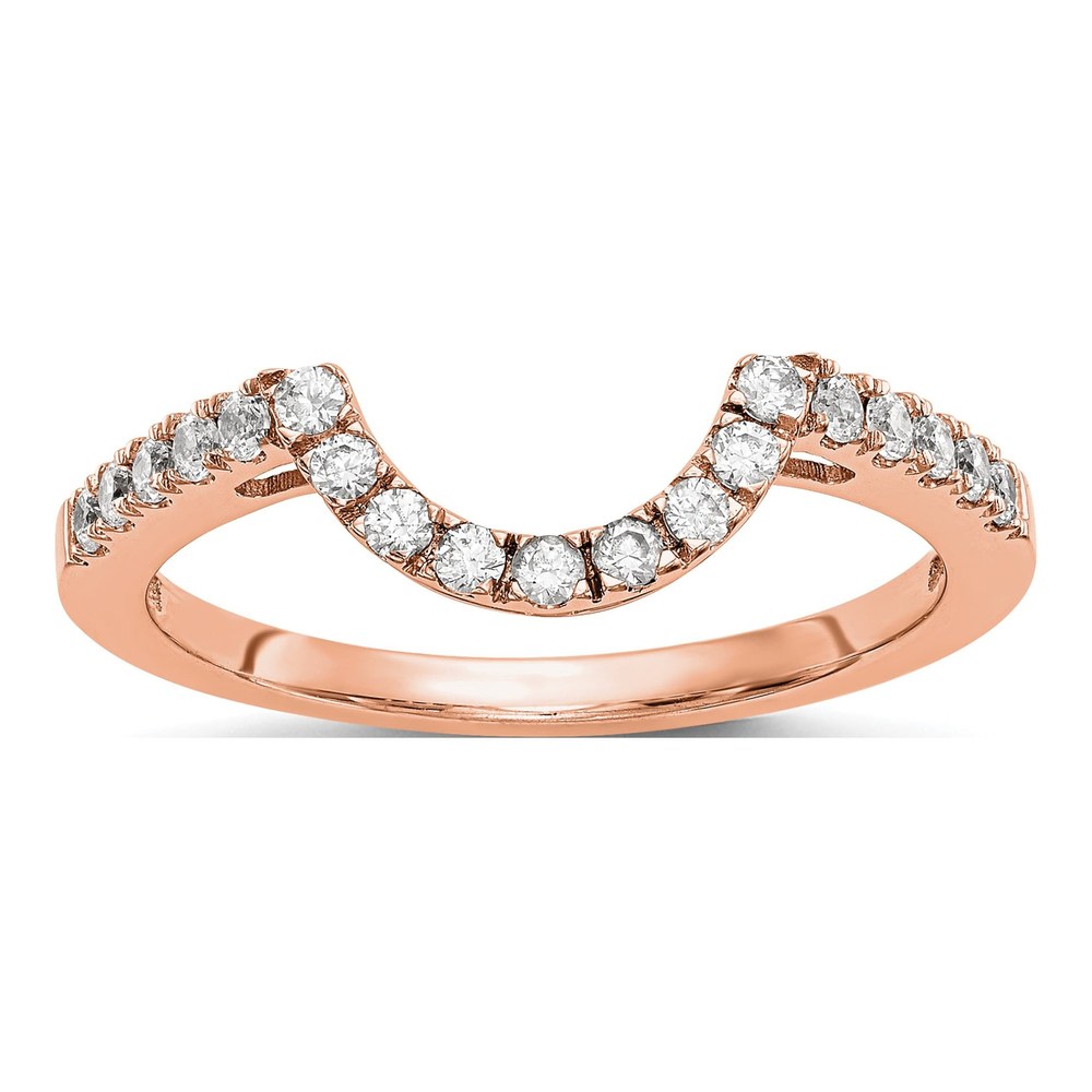 14K Rose Gold 0.28 ct tw Diamond Wedding Band