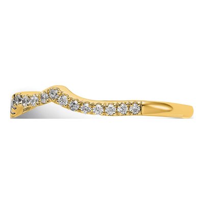 14K Yellow Gold 0.54 ct tw Lab-Grown Diamond Wedding Band – view 3