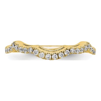 14K Yellow Gold 0.54 ct tw Lab-Grown Diamond Wedding Band – view 4