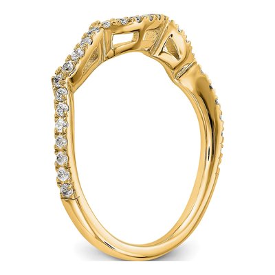 14K Yellow Gold 0.54 ct tw Lab-Grown Diamond Wedding Band – view 6