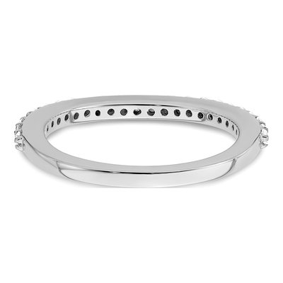 14K White Gold 1/3 ct tw Diamond Contoured Wedding Band – view 6
