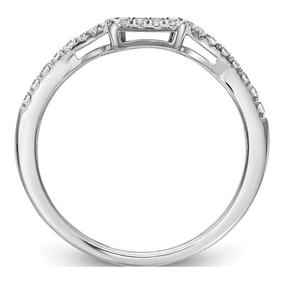 14K White Gold 1/5 ct tw Lab-Grown Diamond Wedding Band – view 3
