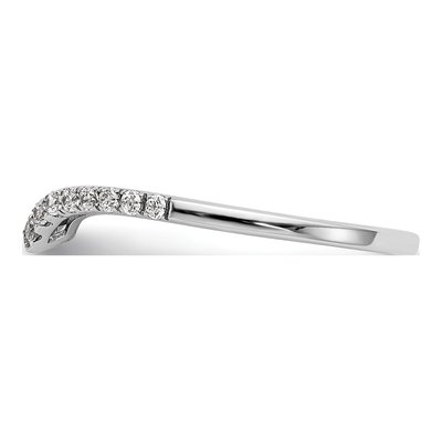 14K White Gold 1/5 ct tw Lab-Grown Diamond Wedding Band – view 4