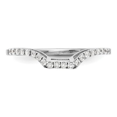 14K White Gold 1/5 ct tw Lab-Grown Diamond Wedding Band – view 5
