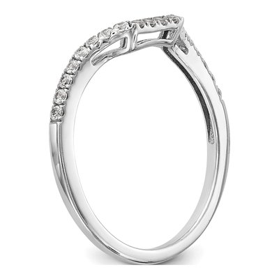 14K White Gold 1/5 ct tw Lab-Grown Diamond Wedding Band – view 7