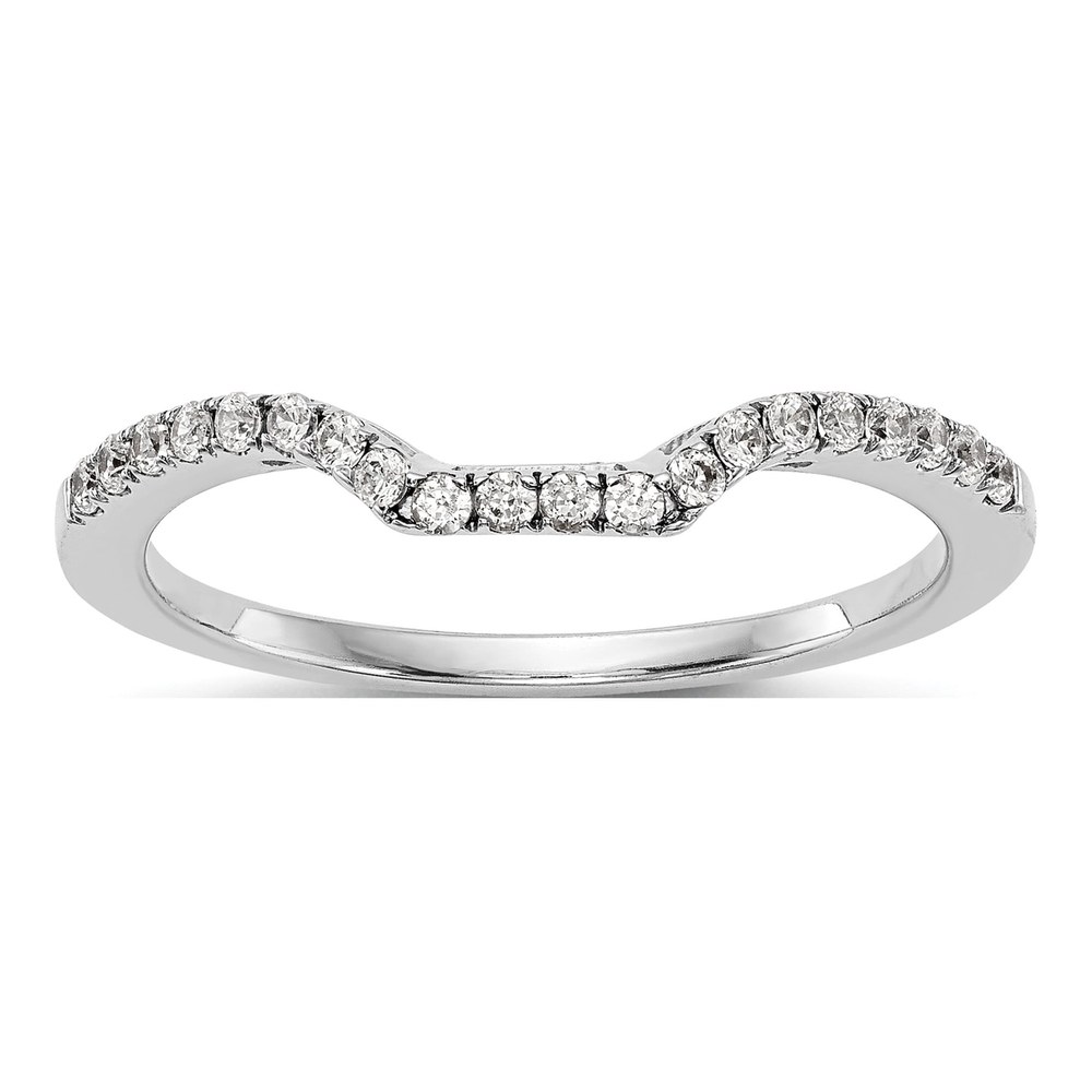 14K White Gold Lab Grown Diamond Wedding Band