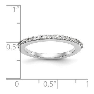 14K White Gold 1/4 ct tw Diamond Wedding Band – view 7